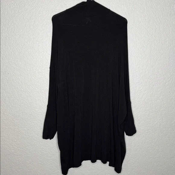 Free People We The Free Dolman Mock Turtleneck Sweater Top Tunic Black Sz Small - Picture 6 of 6